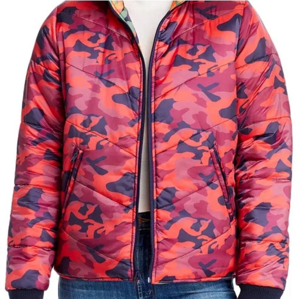 MOTHER Reversible Camo Puffer Jacket Size S - Picture 2 of 11